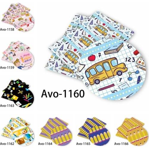 Huangtao Diy accessories 30*136cm Printed Faux Synthetic Leather for Bow,DIY handmade Materials