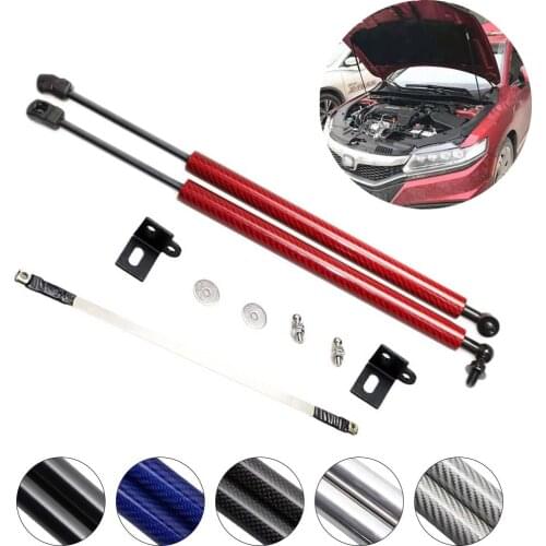 For HONDA Spirior / accord / Acura TSX 2009-2014 2x Auto Bonnet Hood Carbon Fiber Modify Gas Struts Lift Support Shock Damper