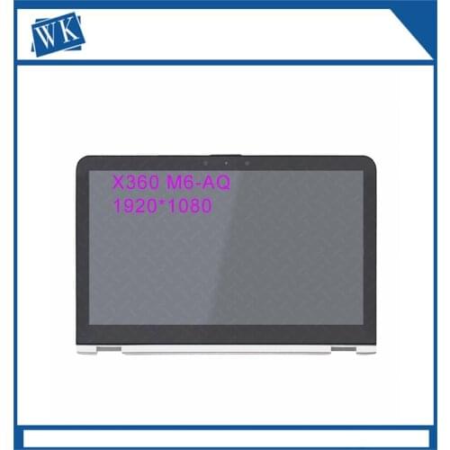For HP ENVY X360 M6-AQ Series M6-AQ003DX M6-AQ005DX M6-AQ103DX 15.6" FHD IPS LCD Touch Screen Digitizer Assembly+Bezel