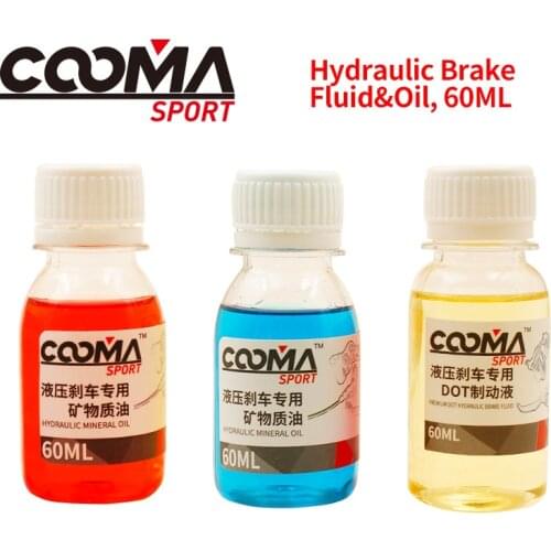 Mountain Bicycle Hydraulic Disc Brake Fluid Mineral Oil and DOT Fluid for shimano, avid, sram, formula, hayes, magura, 60ML