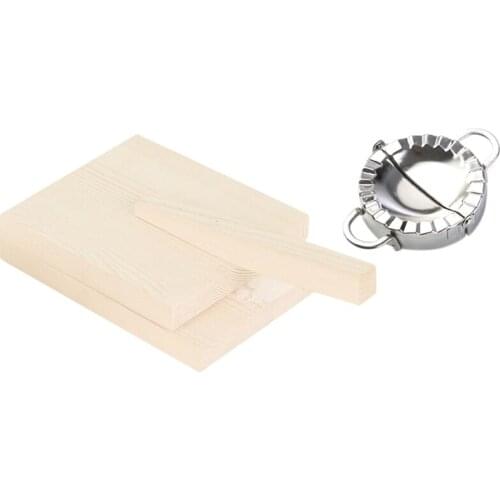 Hot XD-Dough Pressing Tool Dough Presser Wooden Dumpling Skin Dough Presser Dumplings Maker Household Baking Pastry Tool