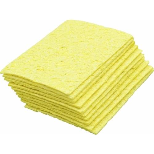 5/10Pcs Yellow Cleaning Sponge Cleaner for Enduring Electric Welding Soldering Iron