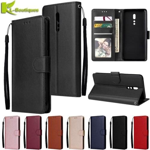 OPPO Reno 2 Leather Case on For Coque OPPO Reno 2 Reno2 2Z 3 Pro Ace Realme 3 5 X2 Pro XT X50 Case Cover Flip Wallet Cases Etui