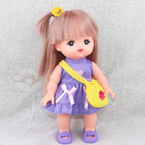 Doll Clothes Dress Doll Accessories Kids Gift For 25cm MellChan Dolls Purple