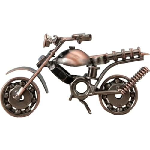 Motorcycle Motorbike Statue Home Office Wine Cabinet Car Ornament Gift Retro