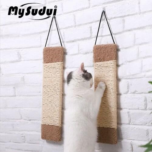 MySudui Natural Sisal Cat Scratching Board Grinding Nails Scratch Guard Mat Interactive Claws Care Cat Toy Protect Furniture