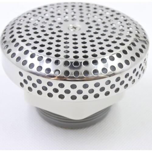 Stainless steel Bathtub water suctions cylindrical shape Bathtub accessories 1.5 inch Bathtub water return Silver massage jet