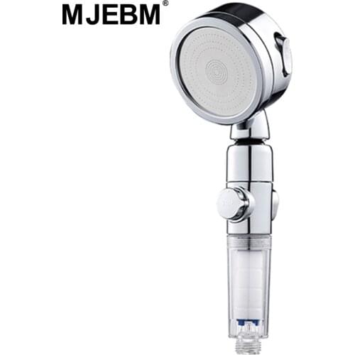 New product on the market, handheld shower head, one-button water-stop shower with water filter, 3 water-saving function, high-p