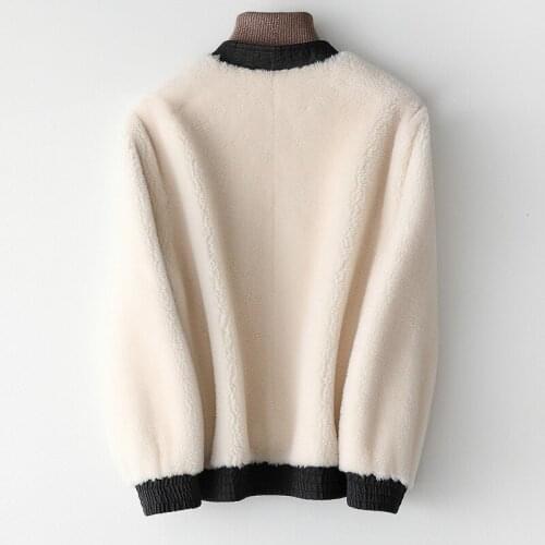 Coat 2020 New Real Women Winter Jacket Short Korean Womens 200% Wool Fur Coats Vintage Manteau Femme 269640 KJ4282