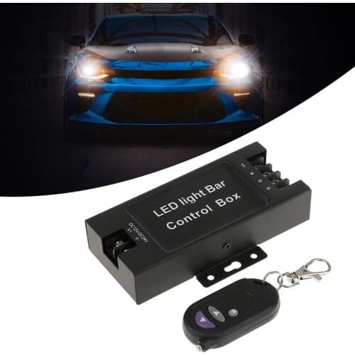 12-24V LED Light Bar Battery Control Box & Wireless Remote For Toyota Honda Nissan VW Ford BMW Car Work/Dome/Daytime Lamp 7 Mode