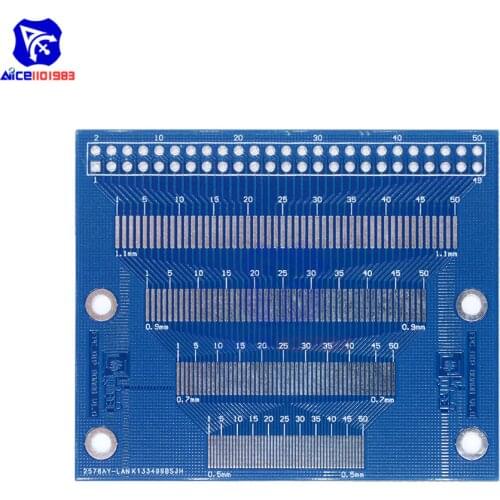 Diymore 0.5mm to 1.2mm Pin Pitch Adapter PCB FPC Board 2.0-3.5 inch TFT LCD Converter SMD to DIP Double Side PCB Board