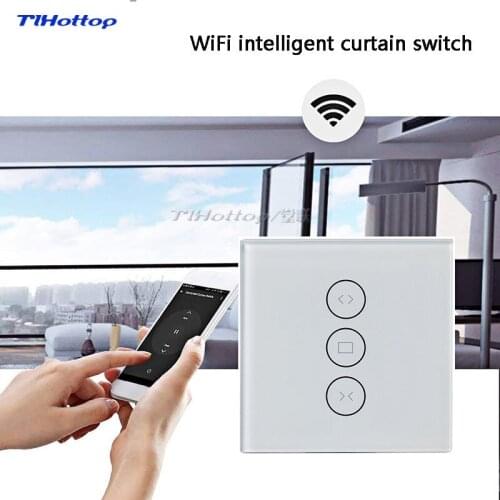 Touch The Curtain Switch WIFI Curtain Switch WI-FI Household Intelligent Voice Control Switch