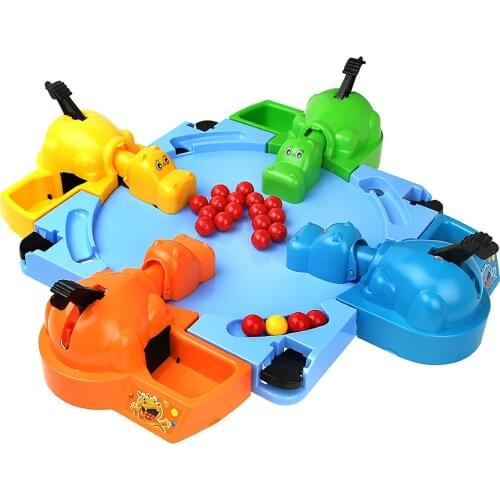 Feeding Hungry Hippo Marble Swallowing Ball Game Feeding Interactive Toy Parent And Kids Toys Educational Toys Children Gift
