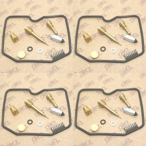 4SET For KAWASAKI ZRX1100 1999-2000 ZRX1200 2001-2005 ZRX1200R 2004-2005 Carburetor Repair Kit Seal Main Slow Jets Air Mixture