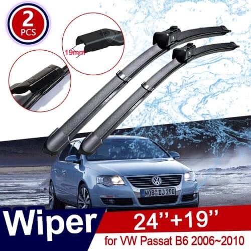 Car Wiper Blade for Volkswagen VW Passat B6 2006~2010 3C Front Windscreen Wipers Car Accessories 2007 2008 2009 Stickers Goods