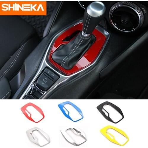 SHINEKA Car Styling ABS Interior Gear Panel Trim Shift Decorative Cover for Chevrolet Camaro 2017+ Car Accessories