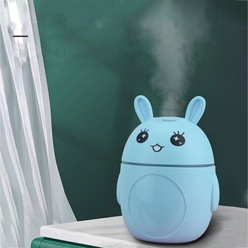 ELOOLE Cute Mini USB Cartoon-Shaped Air Humidifier Spray Diffusion Air Purification Filling Water With Night Light For Car Home