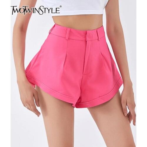 Женские пляжные шорты TWOTWINSTYLE China At AliExpress