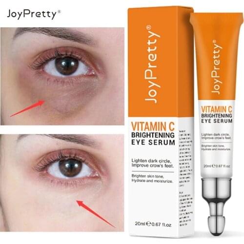 AUQUEST Vitamin C Eye Serum Remove Dark Circles Lighten Brightening Hyaluronic Moisturizing Acid Anti-Wrinkle Bags Skin Care