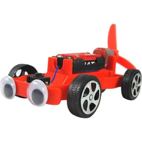 High Quality Electric Airscrew Powered Racing Car DIY Assembly Toy Kit C0313 Science Kid Educational Learning Experiment Toy