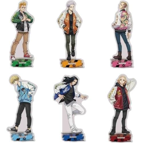 Japan Anime Tokyo Revengers Figures Acrylic Stand Manjiro Ken Takemichi Hinata Atsushi Desk Model Table Plate Action Decoration