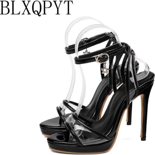 BLXQPY super Big Size 28-52 shoes women sandals Sexy Fashion high heels 11.5CM sandals sapato feminino summer style shoes 19-22