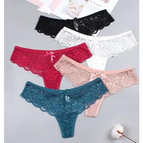 Women Sexy Lace Panties Underwear Set Comfort Female Briefs Fashion Ladies Floral Panty Low Rise Underpants Lingerie