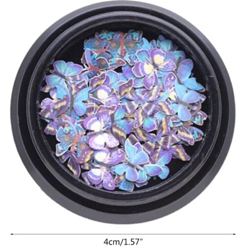 M4YA Fashion Nail Art Butterfly Glitter Flake 3D Nails Sequins Acrylic Supplies Face Body Gifts for Decoration Accessories