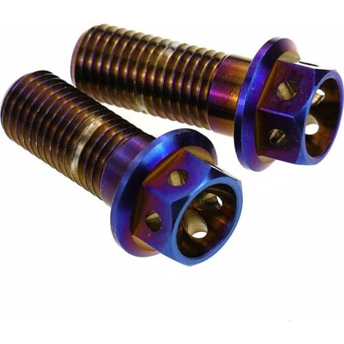 2 Pcs Motorcycle Brake Caliper Fixed Bolts Screws Fasteners M10*1.25mm Stainless Steel For Modified Axial Brake Caliper