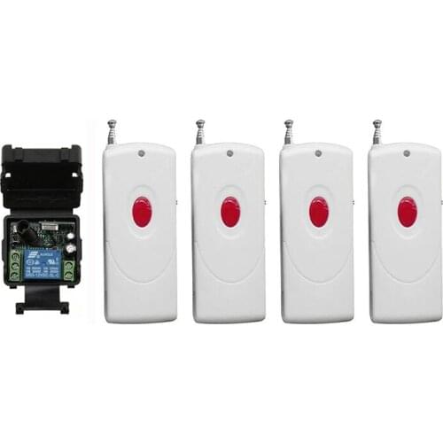 500M Long Range DC12V 24V 1CH 10A Radio Controller RF Wireless Relay Remote Control Switch Transmitter+Receiver Garage Door/lamp