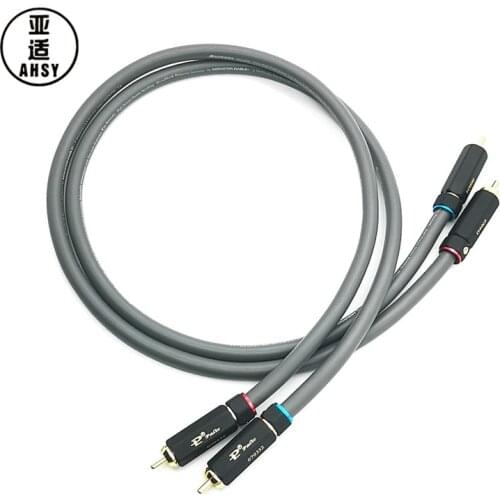 AHSY MONSTER M850sw HIFI Amp Audio Cable RCA Line Thickened Wall Connector Canare Professional Power Amp Cable 0.5m 1m 1.5m 2m