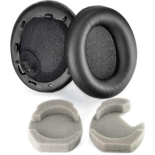 WH 1000XM4 Protein Leather Replacement Ear Pads for Sony WH1000XM4 Headphones Earpads, Headset Ear Cushion Repair Partswith Pad