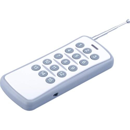 12/15 Channel 15 Buttons/Key RF Wireless Remote Controller /Radio Controller/Transmitter Receiver Fittings 315MHZ/433MHZ PT2264