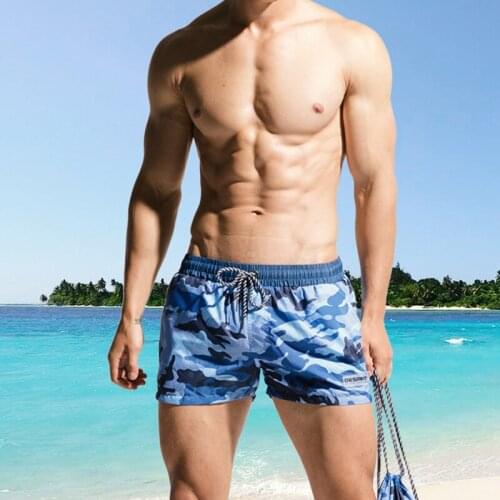 SD407 quick dry camouflage beach shorts swimwear men swimsuits sunga board surfing swim shorts male sports sweatpants briefs