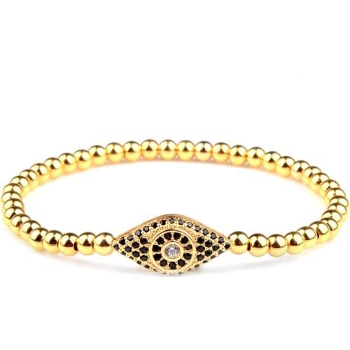 Chanfar Colourful Crystal Hematite Beaded Natural Stones Bangles Charm Zircon Micro Pave Pendant Women Bracelet Fashion Jewelry