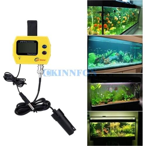 DHL 10PCS Design Portable Online pH Meter for Aquarium Acidimeter Water Quality Analyzer pH & TEMP Meter Measure