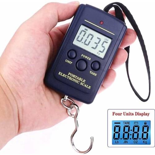 88lb/40kg Portable Digital Scale, Electronic Fishing Hanging Hook Scale, Easy Luggage Scale with Measuring Tape