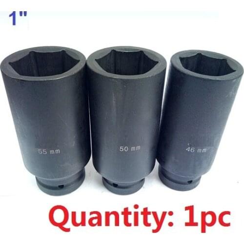 1pc,65-75MM Length: 160MM, 1" heavy duty socket ratchet wrench head sleeve torque spanner head auto repairing tool hardware part