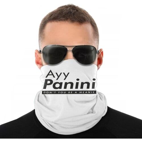 Ayy Panini Italy Italian Food Scarves Neck Face Mask Halloween Neck Gaiter Tubular Bandana Dustproof Headband Biking Hiking