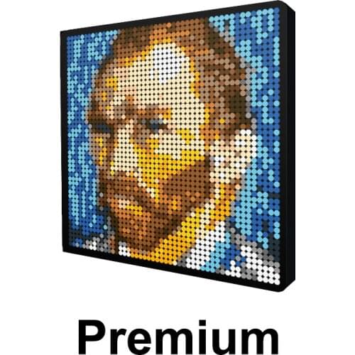 Movie Painting Bricks Upgrade Pixel Art Mosaic Game Decorative Building Blocks DIY Classic Famous Painting Stars Creative Gift