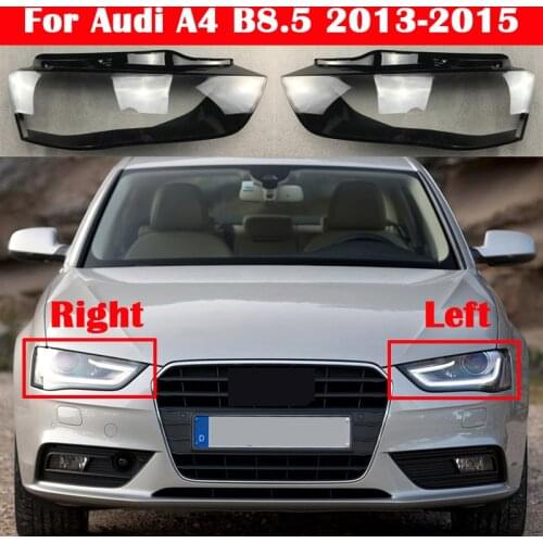 Car front Headlight cover For Audi A4 B8.5 2013-2015 headlamps transparent lampshades lamp light Lens glass shell