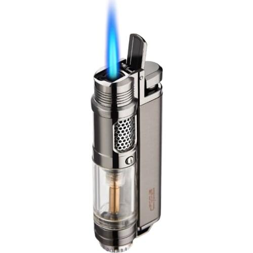 FOCUS Cigar Lighter Metal Torch Turbo gas Lighters;Straight Jet windproof Cigarette Lighter
