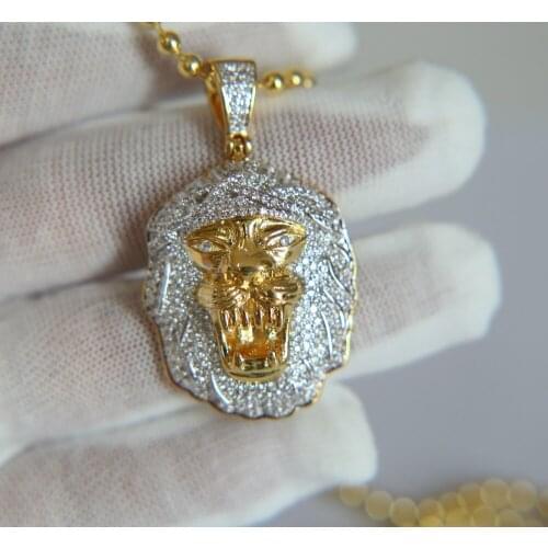 Mens Fashion classic jewelry gold color beads chain necklace Metal pendant long necklace dropshipping men necklace