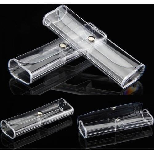 Plastic Ultralight Boxes Portable Transparent Reading Glasses Cases For Women Men Clear Slim Glasses Cases Eyewear Accessories