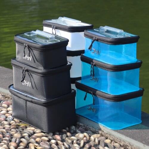 Portable Waterproof EVA Fishing Bag Thicken Live Fishing Box Tank Bucket Camping Fishing Tackle Fishbox Storage Handbag X400G