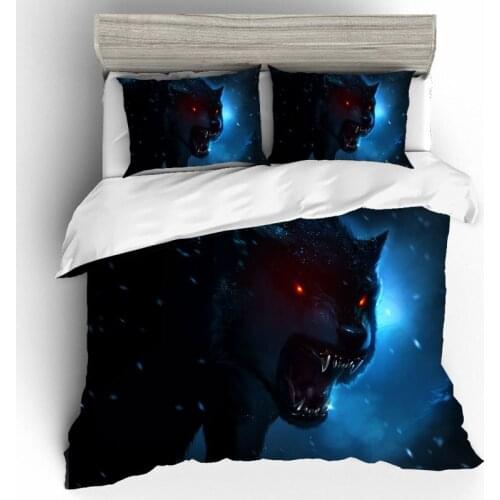 Animal Bed Linen Euro Poplin Bedding Set Luxury Twin Size Bedding Coarse Calico Children Duvet Cover Twin Couple Quilt 2 People