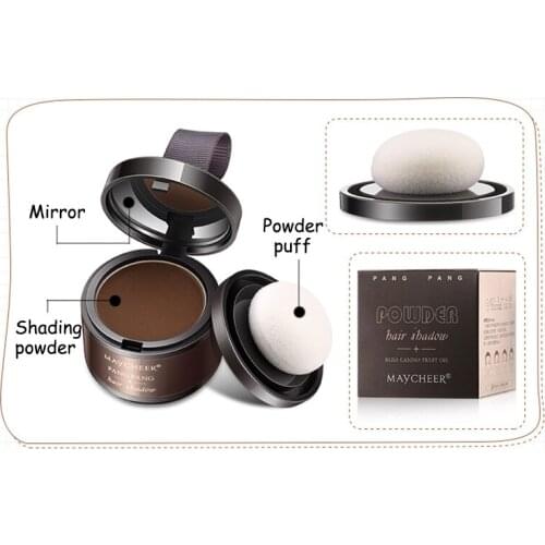 New Hairline Shadow Powder 4 Color Quick Hair Repair Puff Filling in Thin Hair SCI88