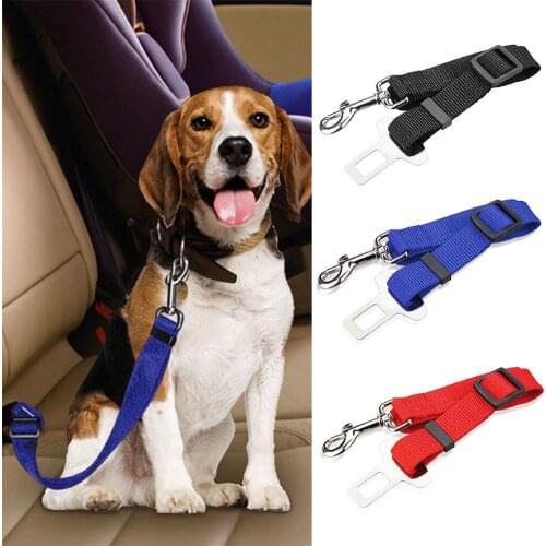 6 Colors Adjustable Pet Dog Car Seat Belt Harness Lead Leash for Small Medium Dogs Travel Clip Pet Supplies