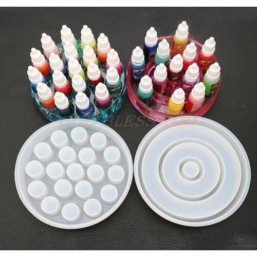 DIY Hand made Crystal Epoxy Resin Mold Pigment Bottle Lipstick Storage Box Glue UV Resin Molds Drop Shipping
