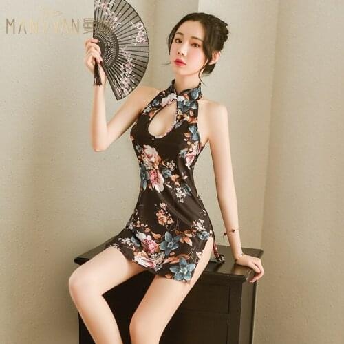 Sexy Cheongsam Sexy Underwear Uniform Temptation Flirting Pajamas Sexy Coquettish Products for Couples Emotion Passion Suit